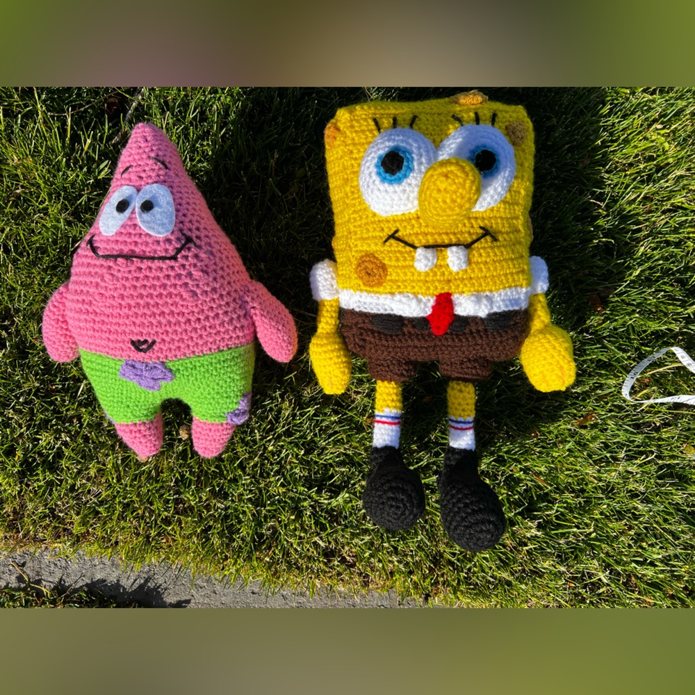 Hand Crocheted SpongeBob SquarePants Stuffed Animal Plushie! - Picture 17 of 17